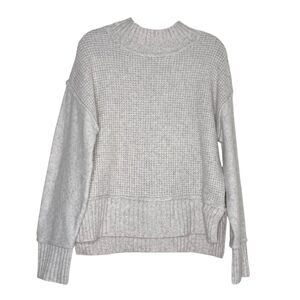 Margeaux & Ellie Mockneck Sweater Knit Top Beige M